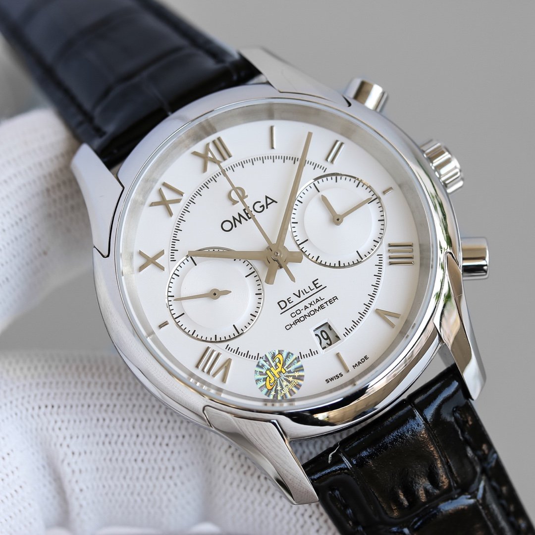 DE VILLE CO-AXIAL 42MM CHRONOGRAPH STEEL CASE