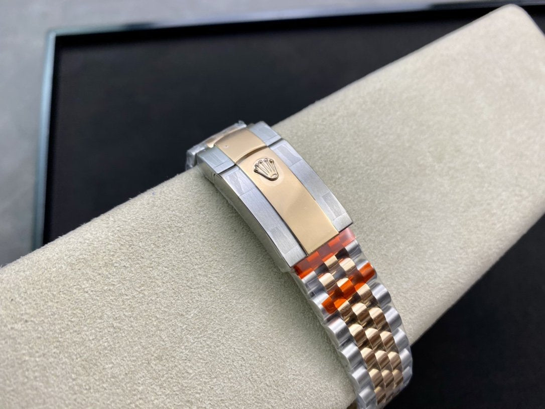 DATEJUST 41 TWO-TONE ROSE GOLD CHOCOLATE DIAL