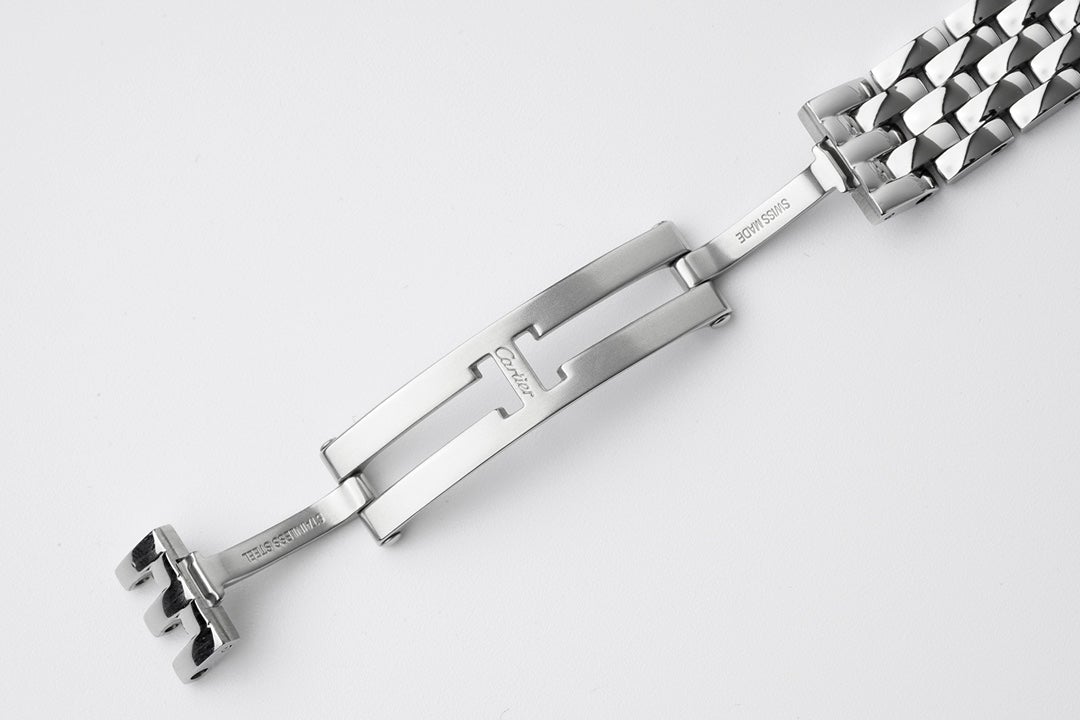 PANTHERE DE CARTIE 22MM QUARTZ STEEL WHITE DIAL