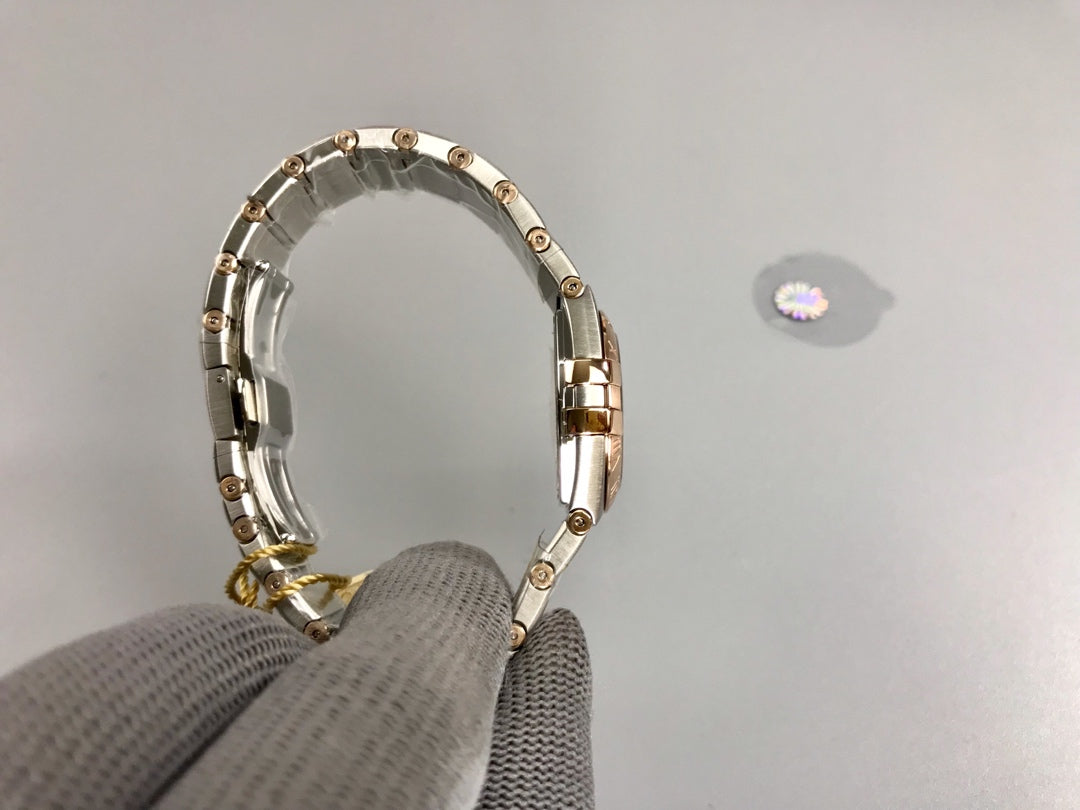Omega Constellation 27mm Silver Pink Gold White Dial