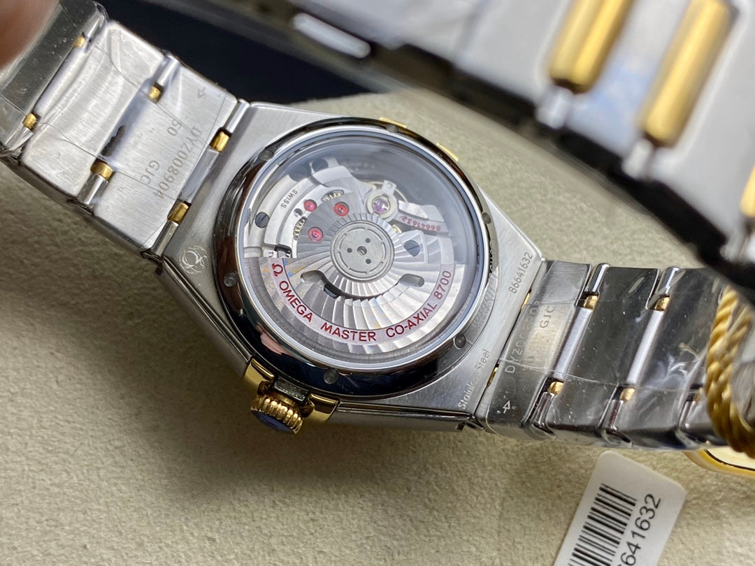 Omega Constellation 29mm Silver Gold Diamond