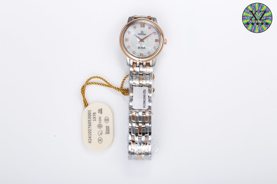 DEVILLE PRESTIGE 27MM QUARTZ STAINLESS STEEL WHITE DIAL