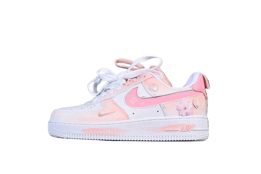Nike Air Force 1 Custom Pink Blossom Flower