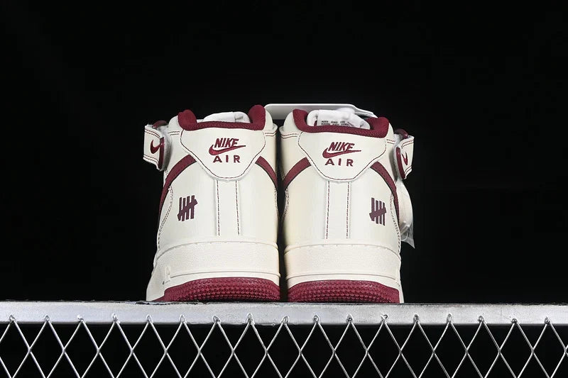 Nike Air Force 1 Mid "Black/Crimson"