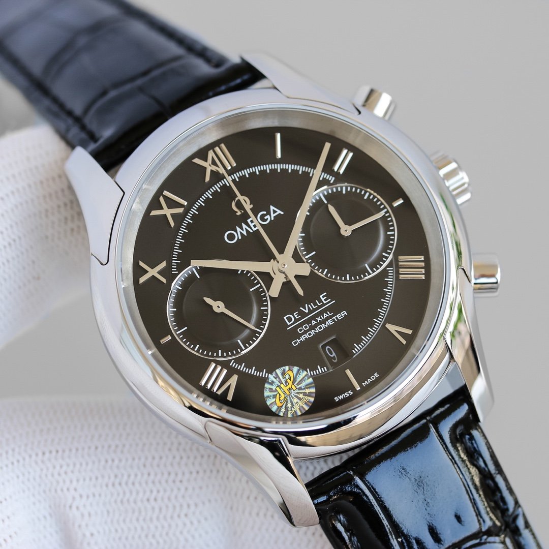 DE VILLE CO-AXIAL 42MM CHRONOGRAPH STEEL CASE