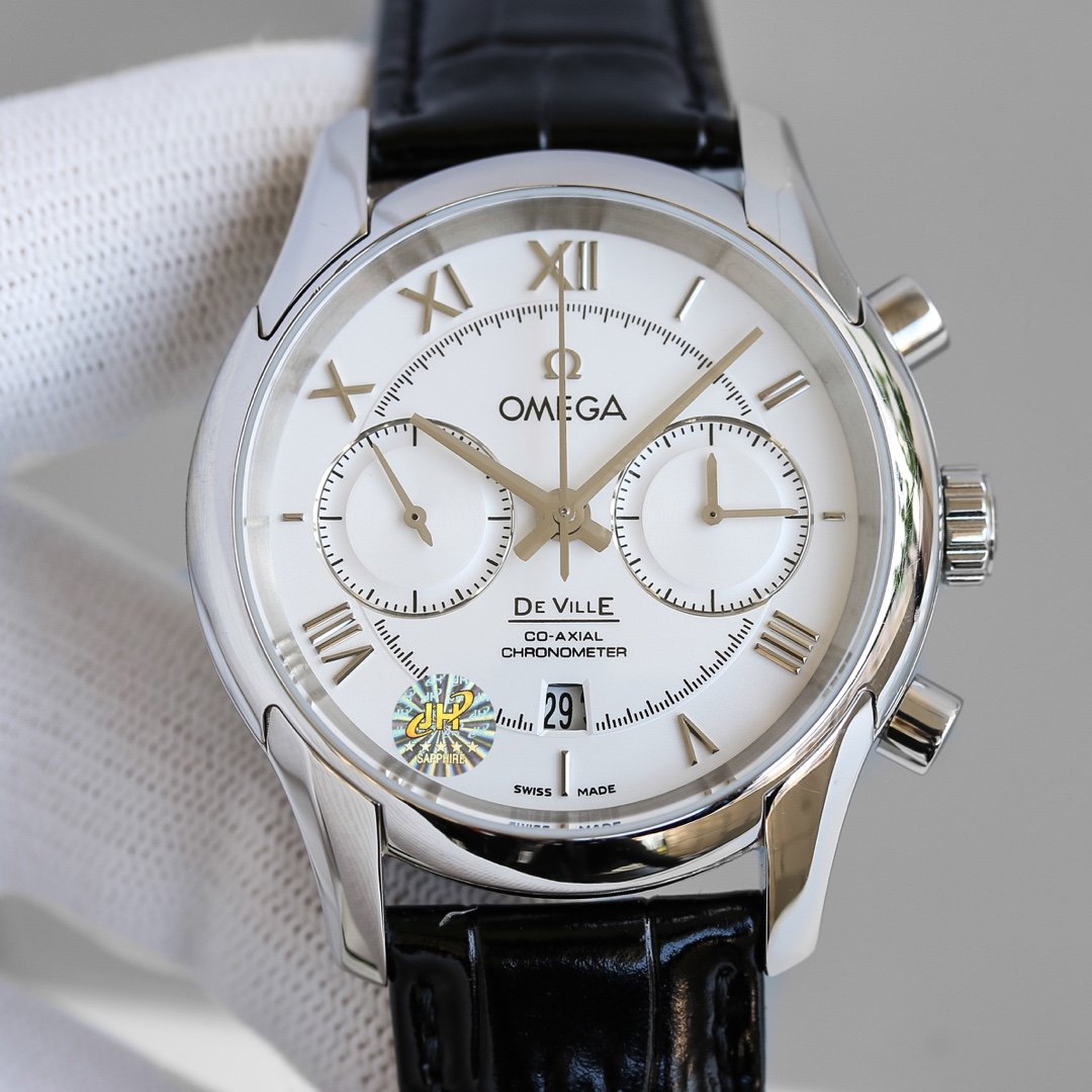 DE VILLE CO-AXIAL 42MM CHRONOGRAPH STEEL CASE