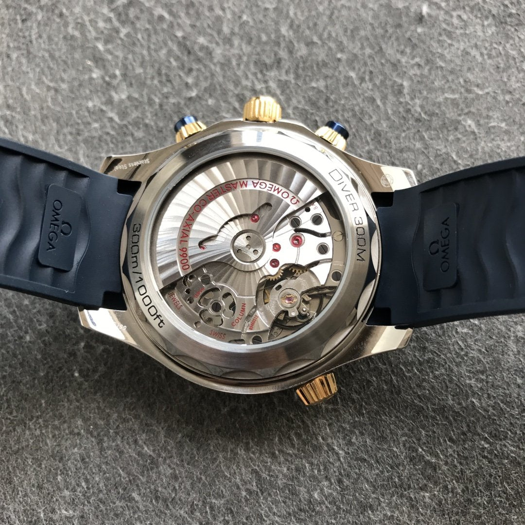 SEAMASTER DIVER 300M GOLD CASE CHRONOGRAPH 44MM BLUE DIAL