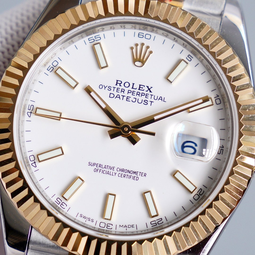 DATEJUST 41MM TWO-TONE WHITE DIAL JUBILEE BRACELET
