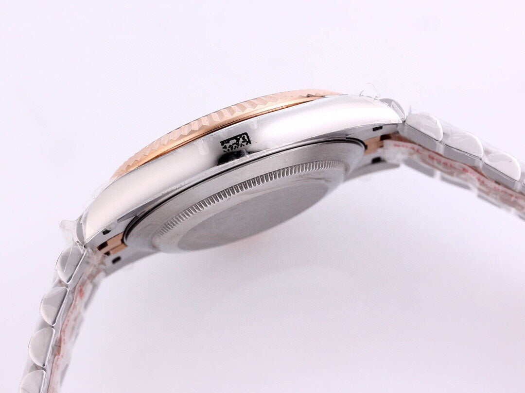 DATEJUST 41MM TWO-TONE WHITE DIAL DIAMOND NUMERAL