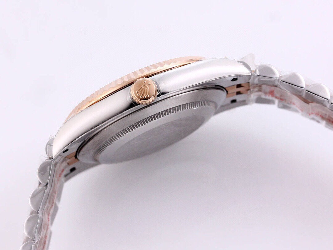 DATEJUST 41 ROSE GOLD STEEL CHOCOLATE DIAMOND DIAL