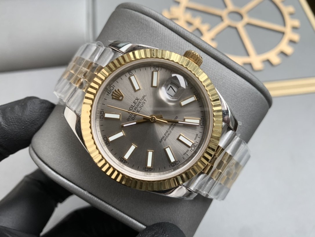 DATEJUST II 41 TWO-TONE GREY DIAL