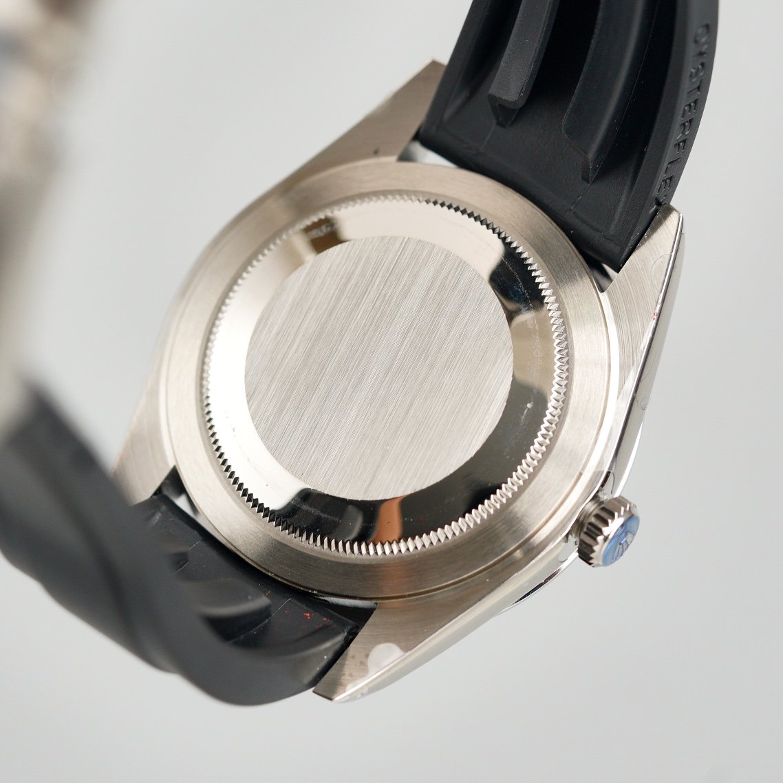 DATEJUST II 41MM STAINLESS STEEL CASE WIMBLEDON DIAL RUBBER STRAP