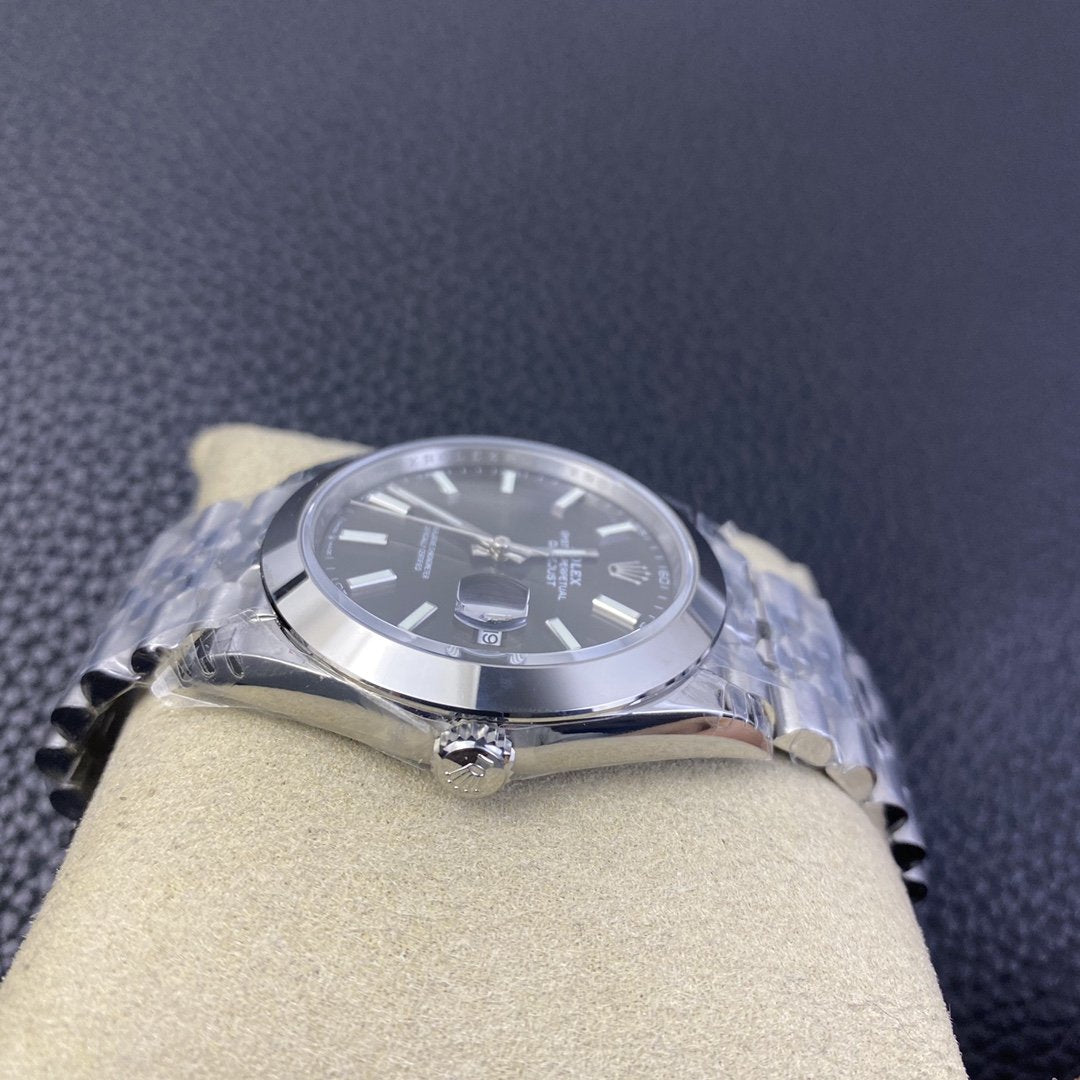 DATEJUST 41MM SMOOTH BEZEL GREY DIAL JUBILEE BRACELET