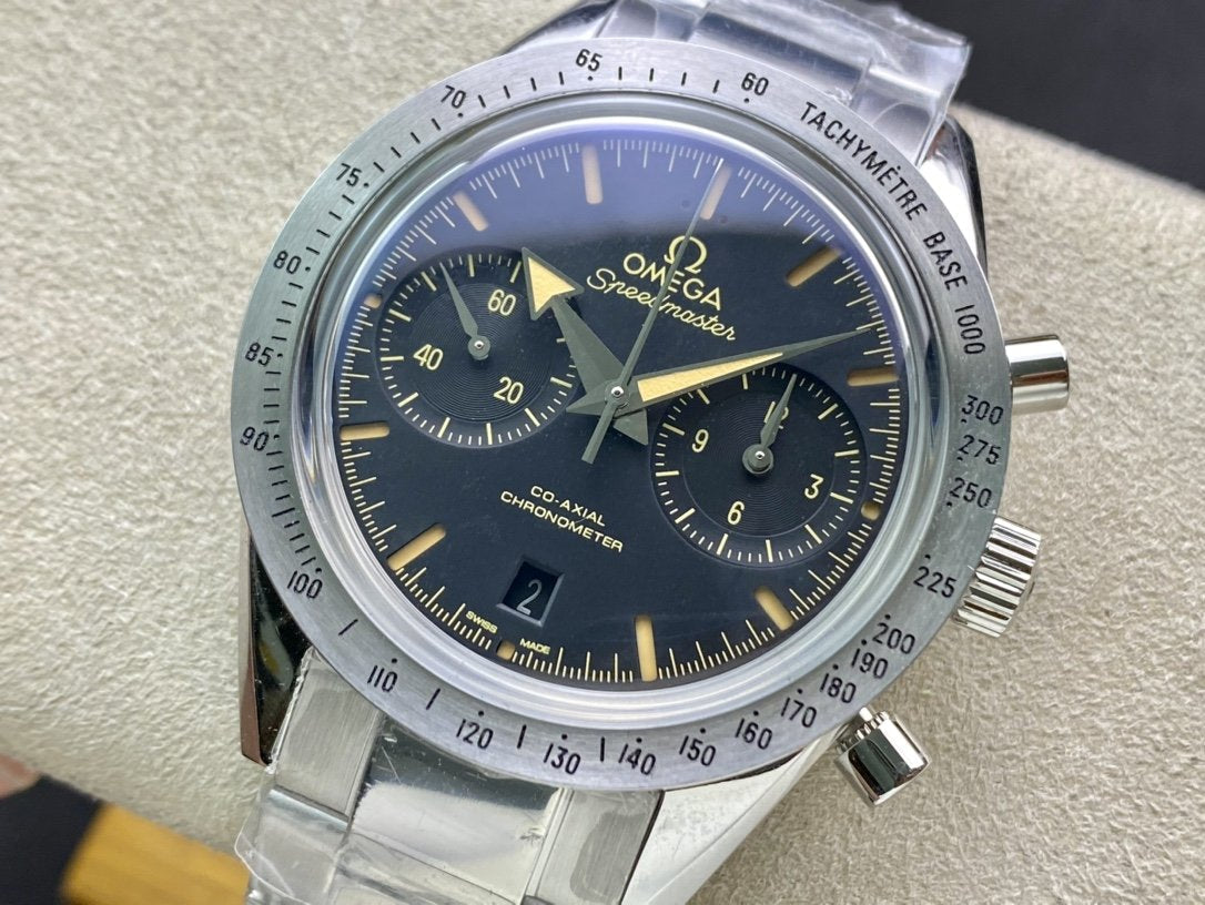 SPEED MASTER 57 BROAD ARROW STEEL BLACK DIAL