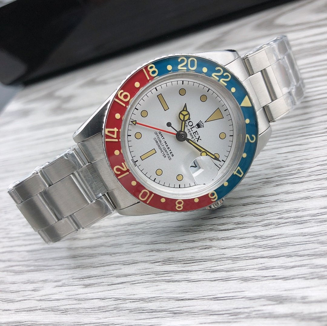 GMT-MASTER VINTAGE PEPSI 40MM WHITE DIAL