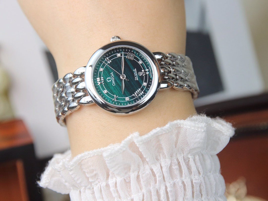 DEVILLE LADYMATIC 29MM STEEL BLUE DIAL