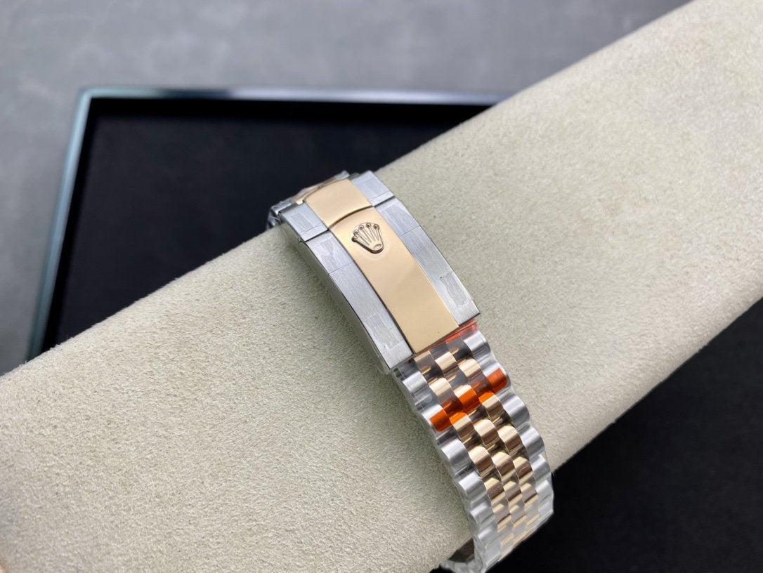 DATEJUST 41 TWO-TONE YELLOW GOLD CHOCOLATE DIAL