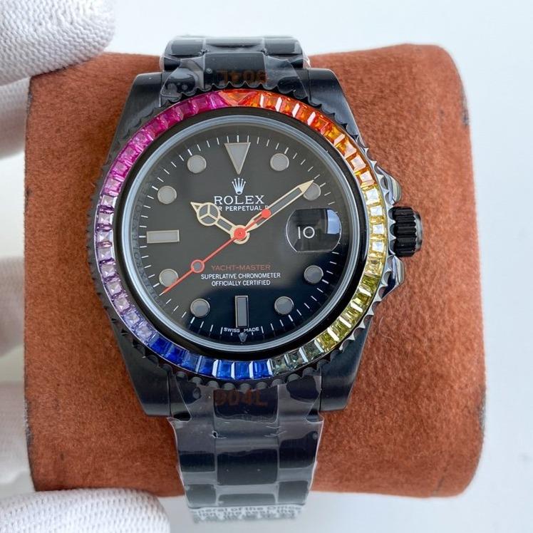 SUBMARINER DATE 40 CUSTOM RAINBOW ALL BLACK LIMITED EDITION