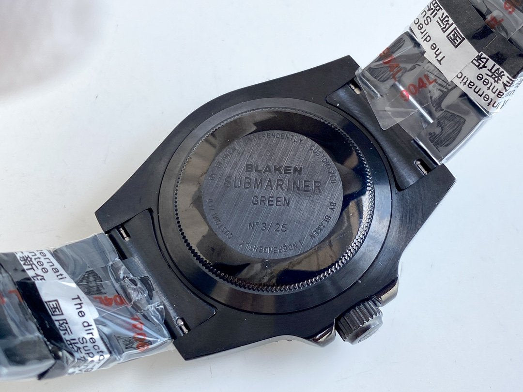SUBMARINER DATE 40 CUSTOM RAINBOW ALL BLACK LIMITED EDITION