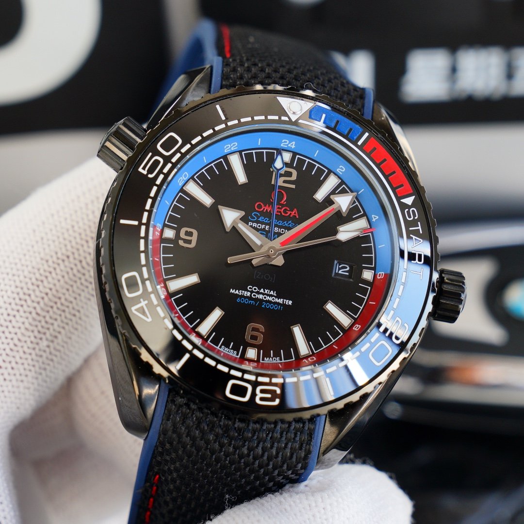 SEAMASTER PLANET OCEAN 600 GMT BLACK CASE