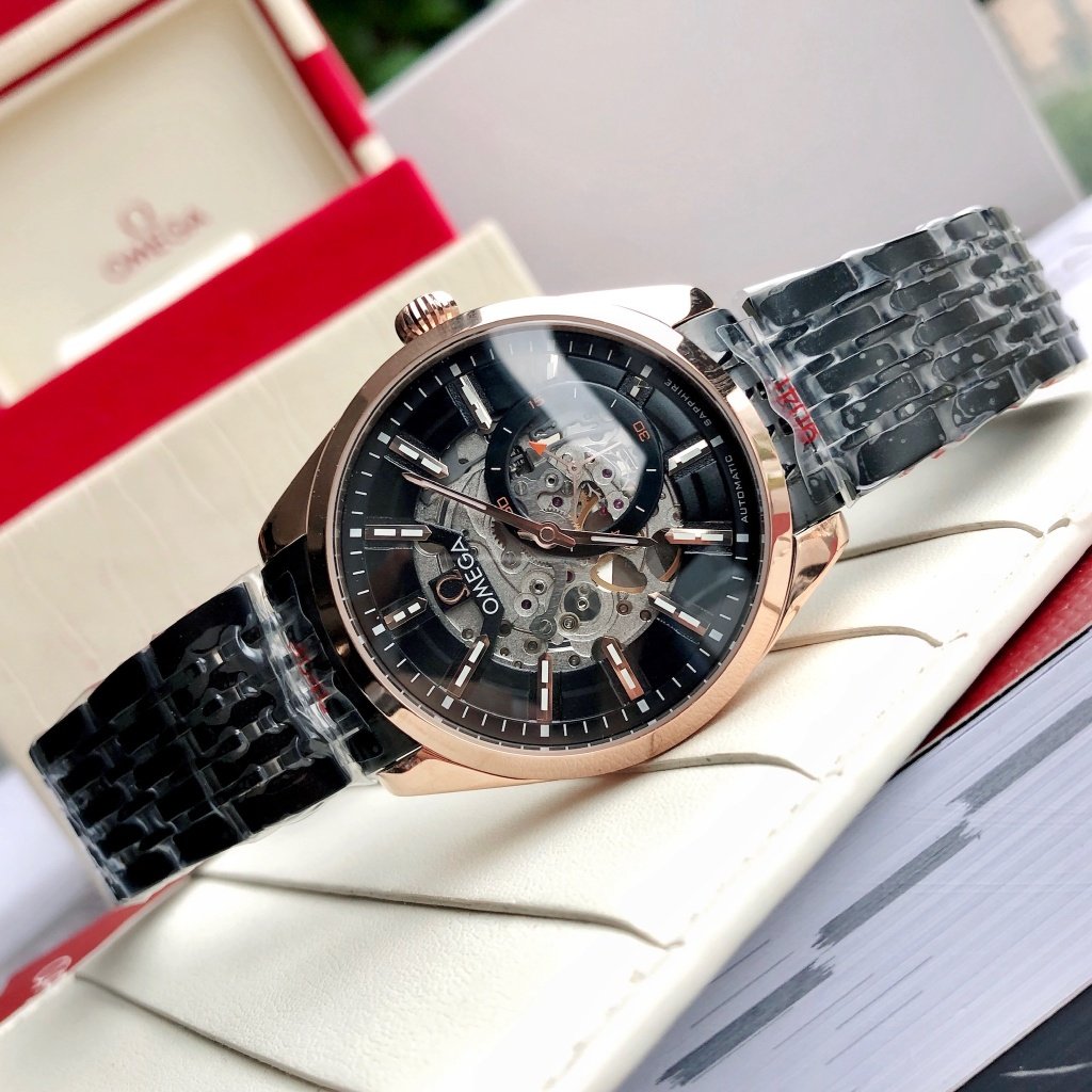 SEAMASTER SKELETON DIAL ROSE GOLD CASE