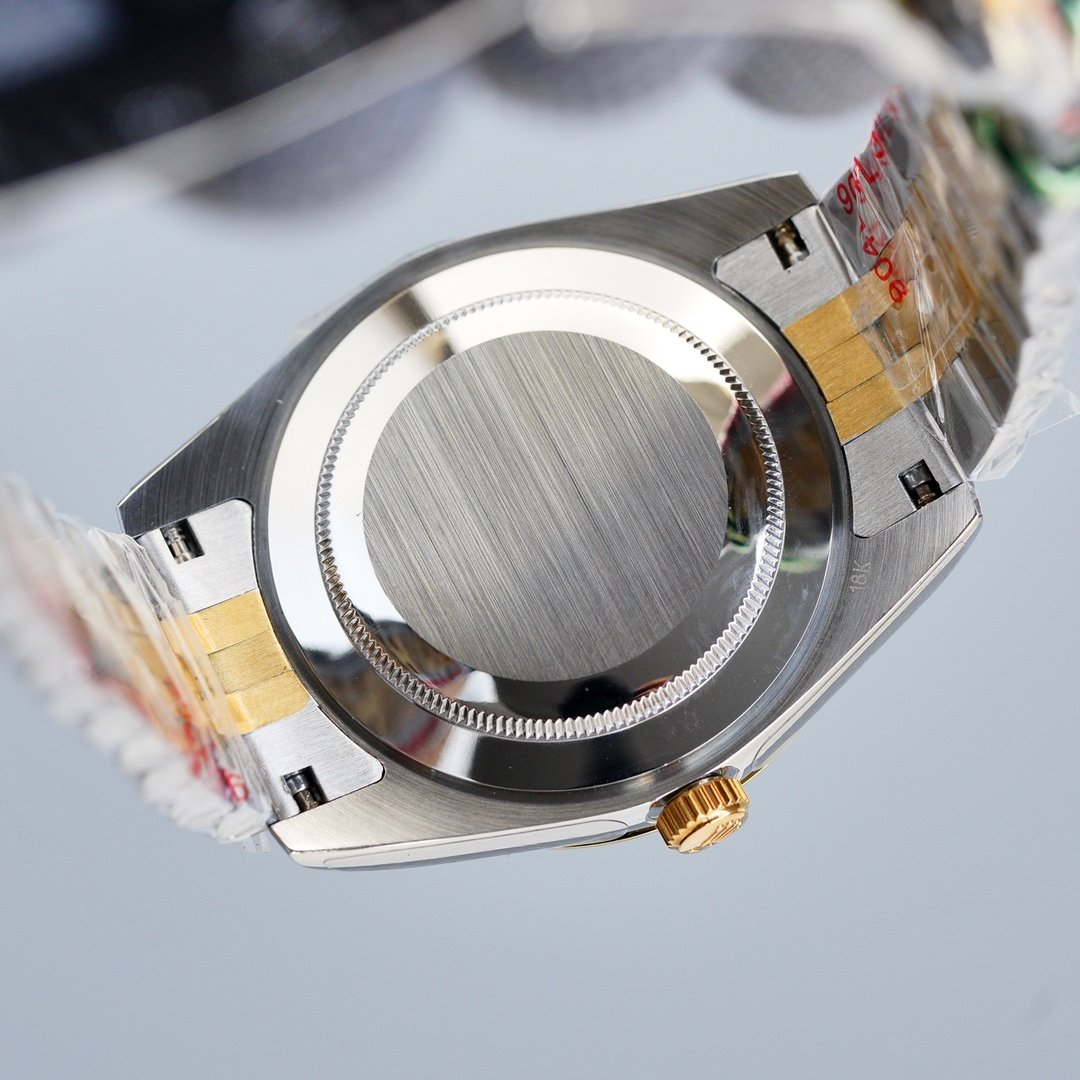 DATEJUST 41MM TWO-TONE GREEN DIAL JUBILEE BRACELET