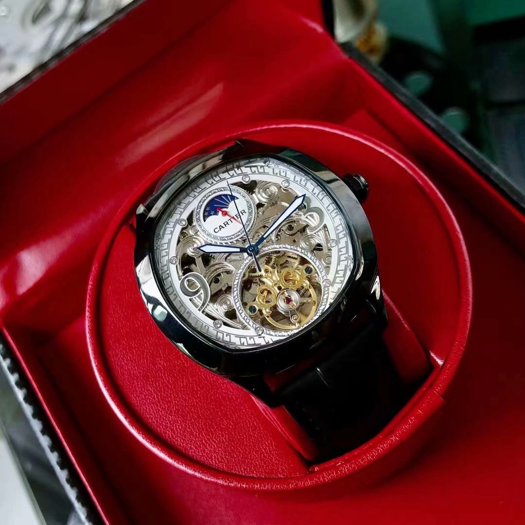 DRIVE DE CARTIE ROSE GOLD CASE SKELETON 43MM