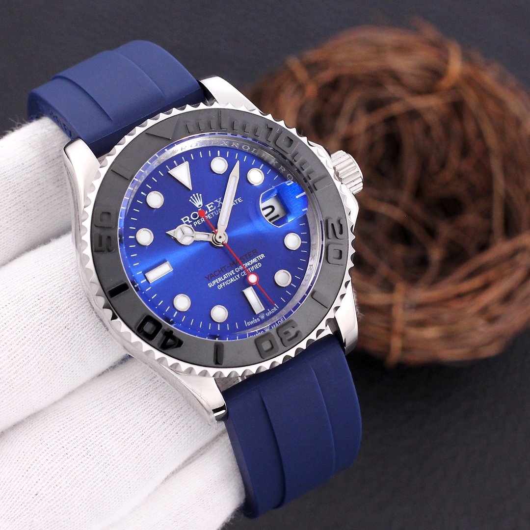 YACHT-MASTER STEEL CASE RUBBER STRAP