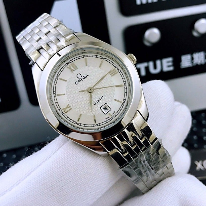DE VILLE 33MM QUARTZ STEEL WHITE DIAL