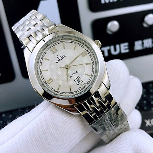 DE VILLE 33MM QUARTZ STEEL WHITE DIAL