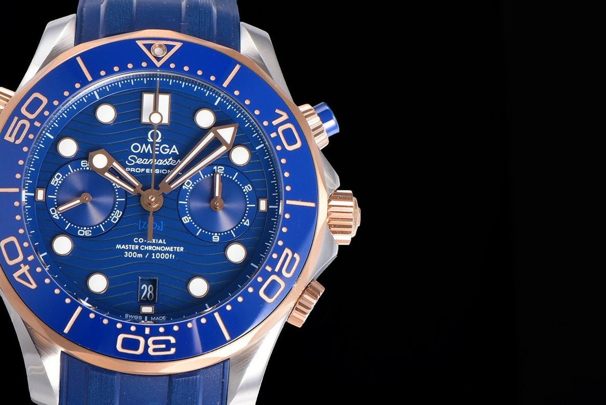 SEAMASTER DIVER 300M CHRONOGRAPH BLUE ROSE GOLD