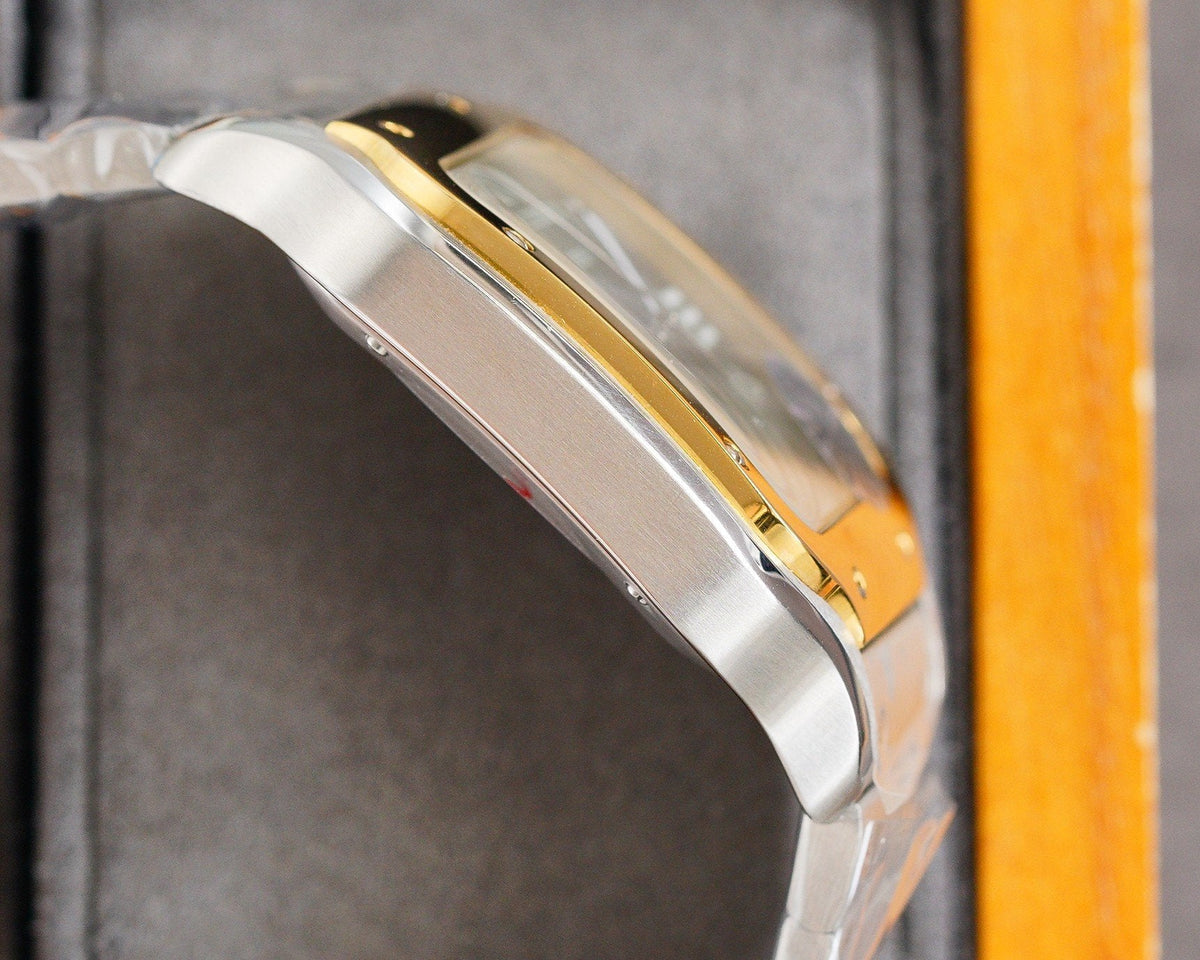 SANTOS 40MM TWO-TONE GREEN DIAL LIMITED EDITION