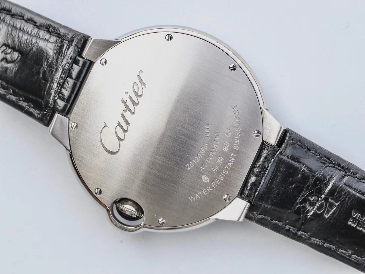 BALLON BLEU 42MM BLACK LEATHER