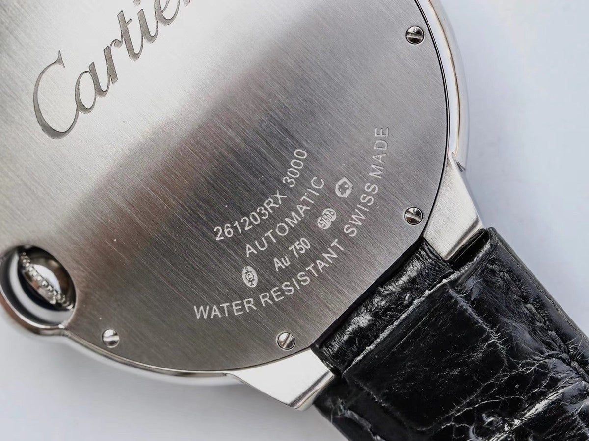 BALLON BLEU 42MM BLACK LEATHER