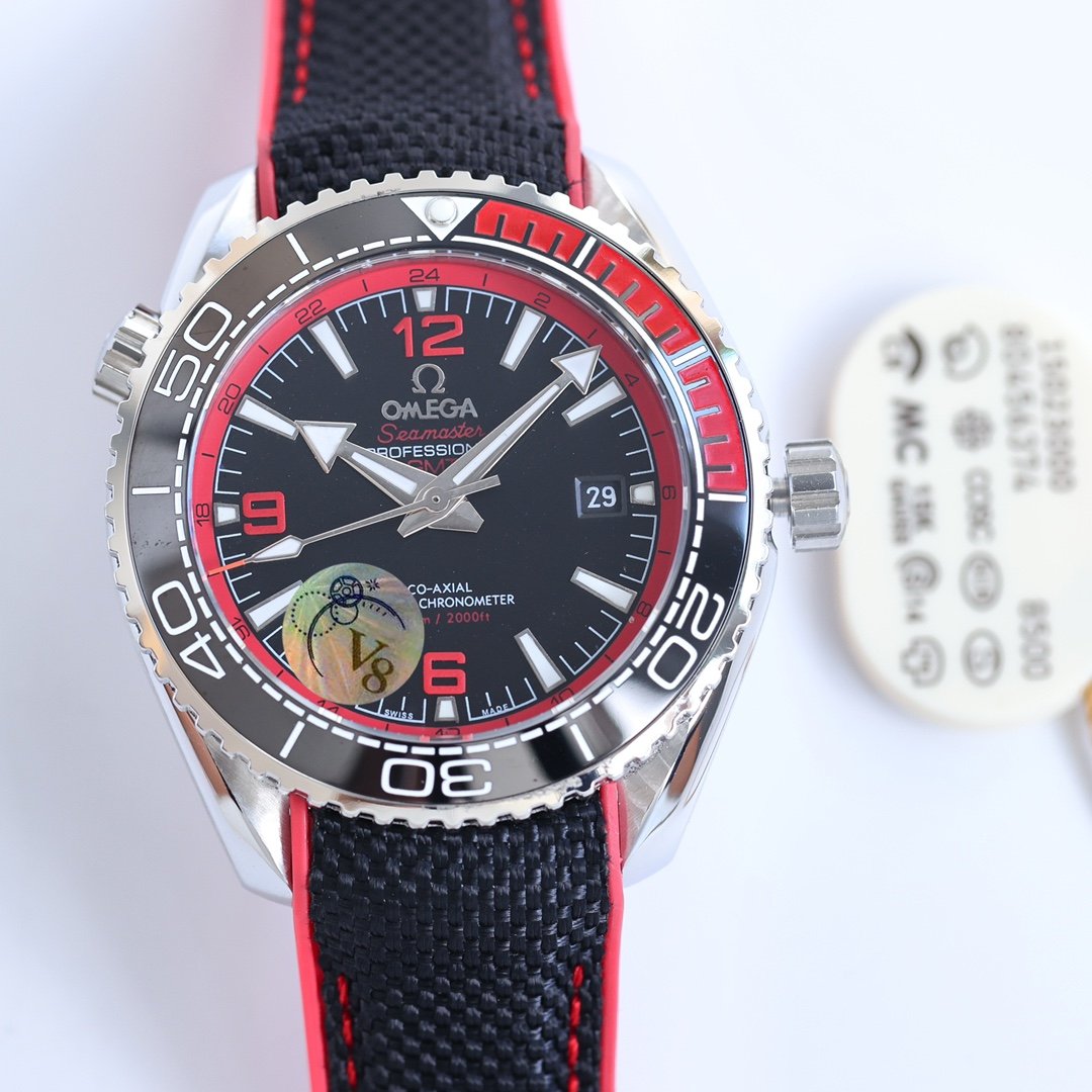 SEAMASTER PLANET OCEAN 600 STEEL CASE BLACK RED BEZEL