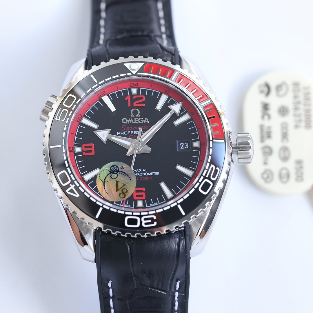 SEAMASTER PLANET OCEAN 600 STEEL CASE BLACK RED BEZEL