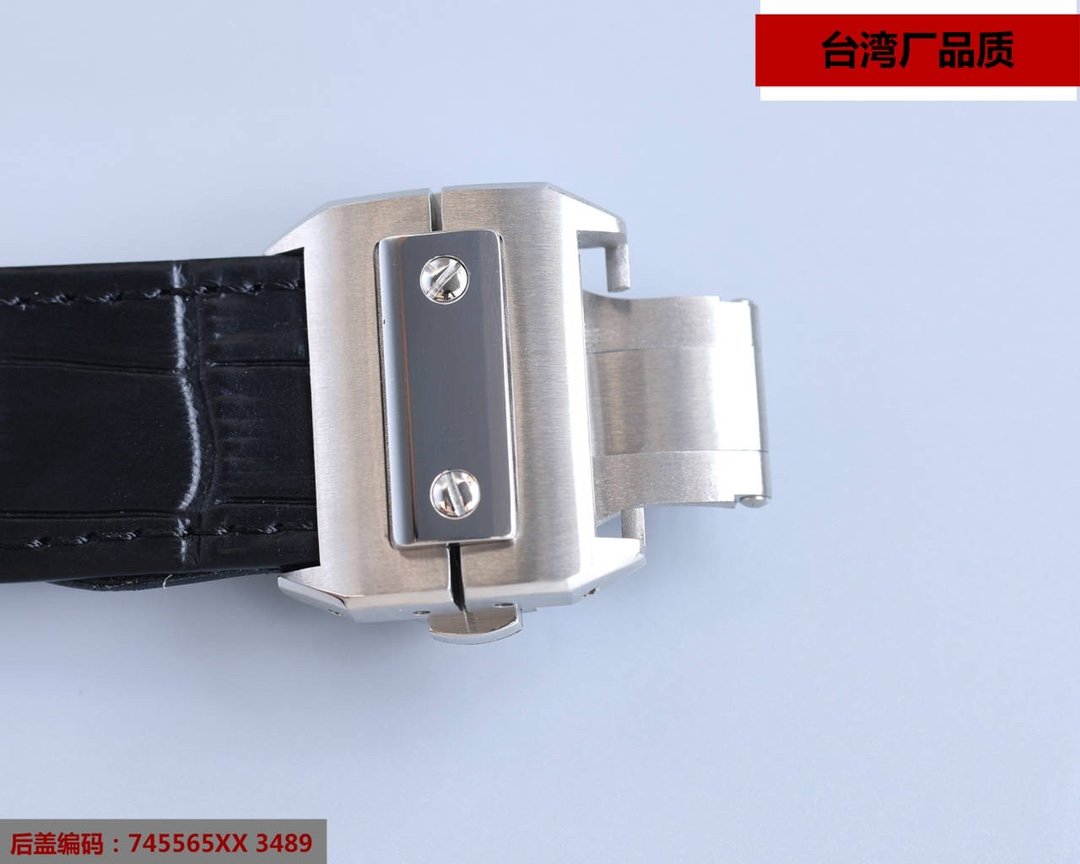 SANTOS 100XL 42MM DIAMOND GOLD BEZEL