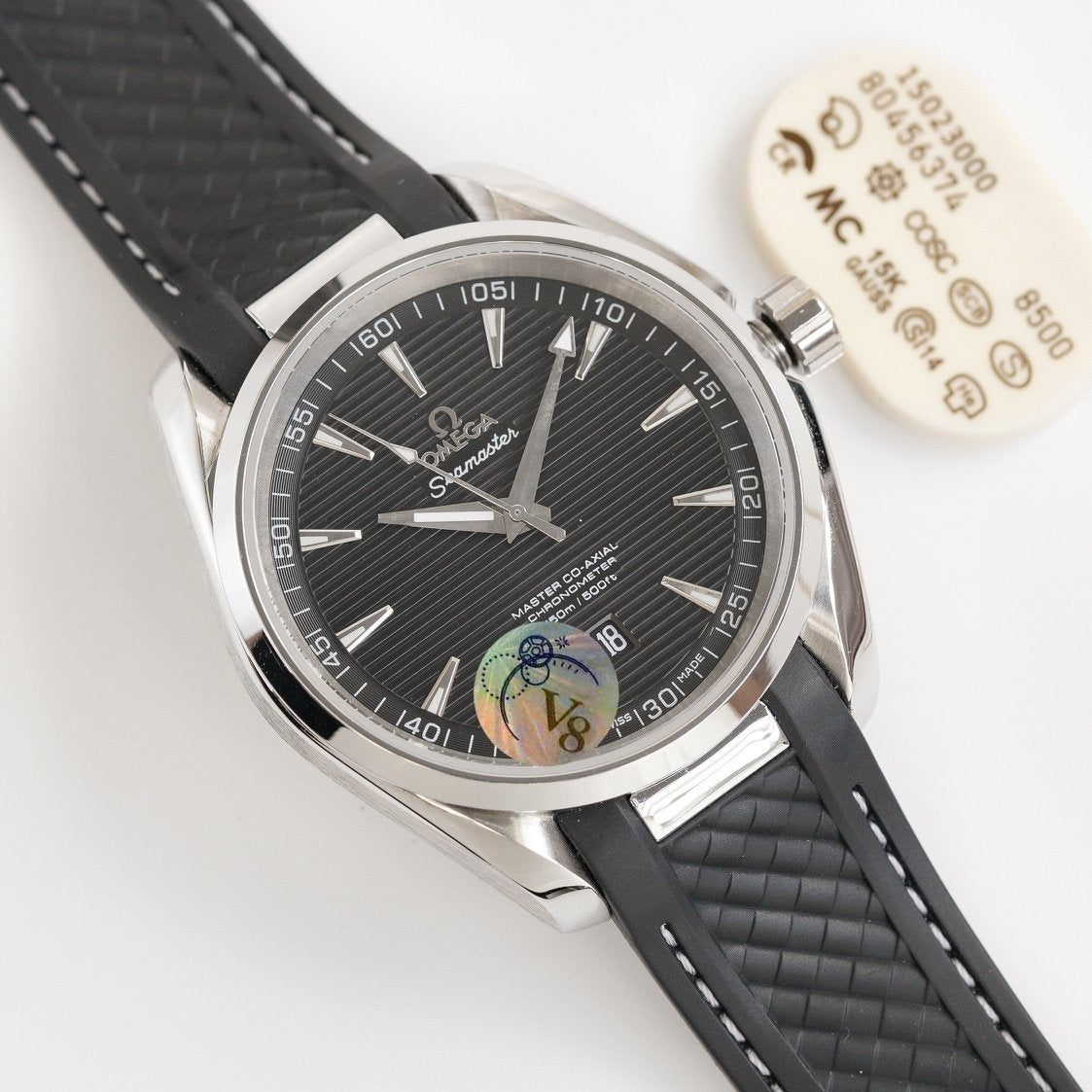 SEAMASTER AQUA TERRA 41MM STEEL CASE RUBBER STRAP