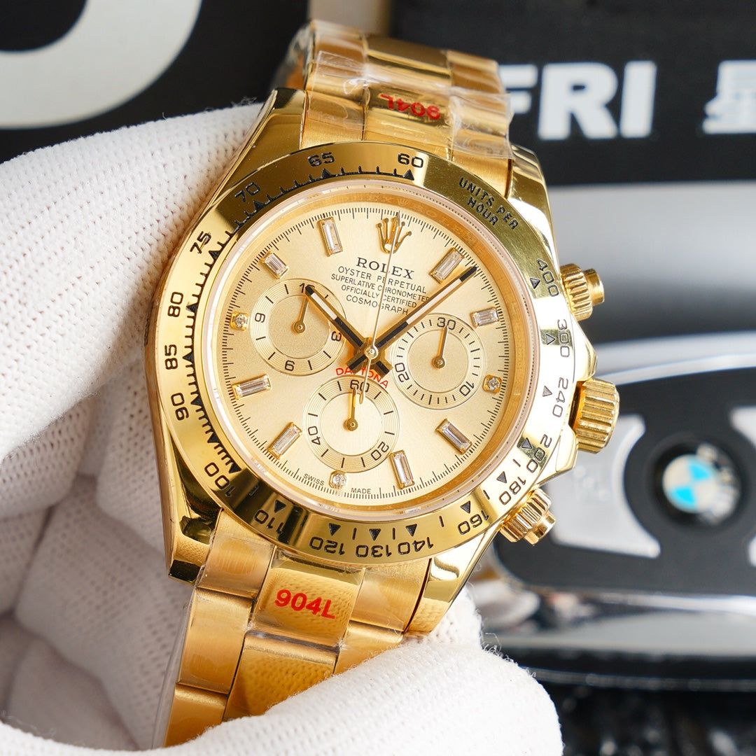 DAYTONA GOLD 40MM DIAMOND NUMERALS