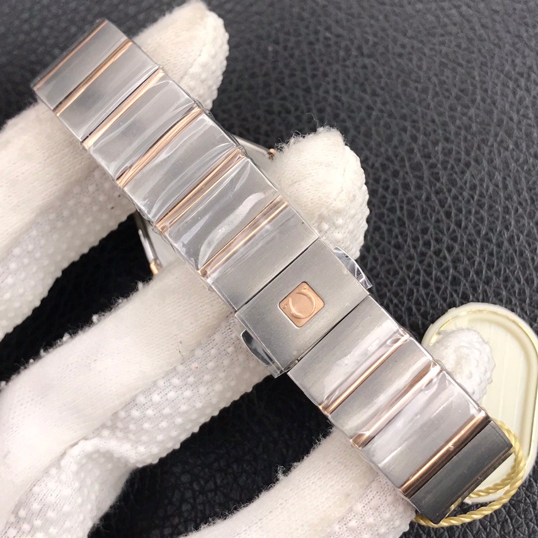 CONSTELLATION 27MM QUARTZ GOLD STEEL MOP DIAL