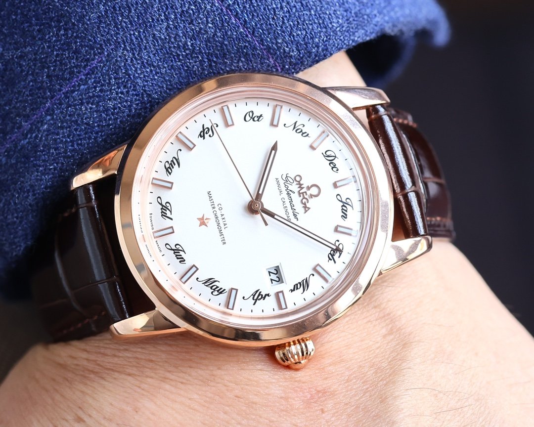 SEAMASTER GLOBEMASTER 40MM WHITE DIAL ANNUAL CALENDAR