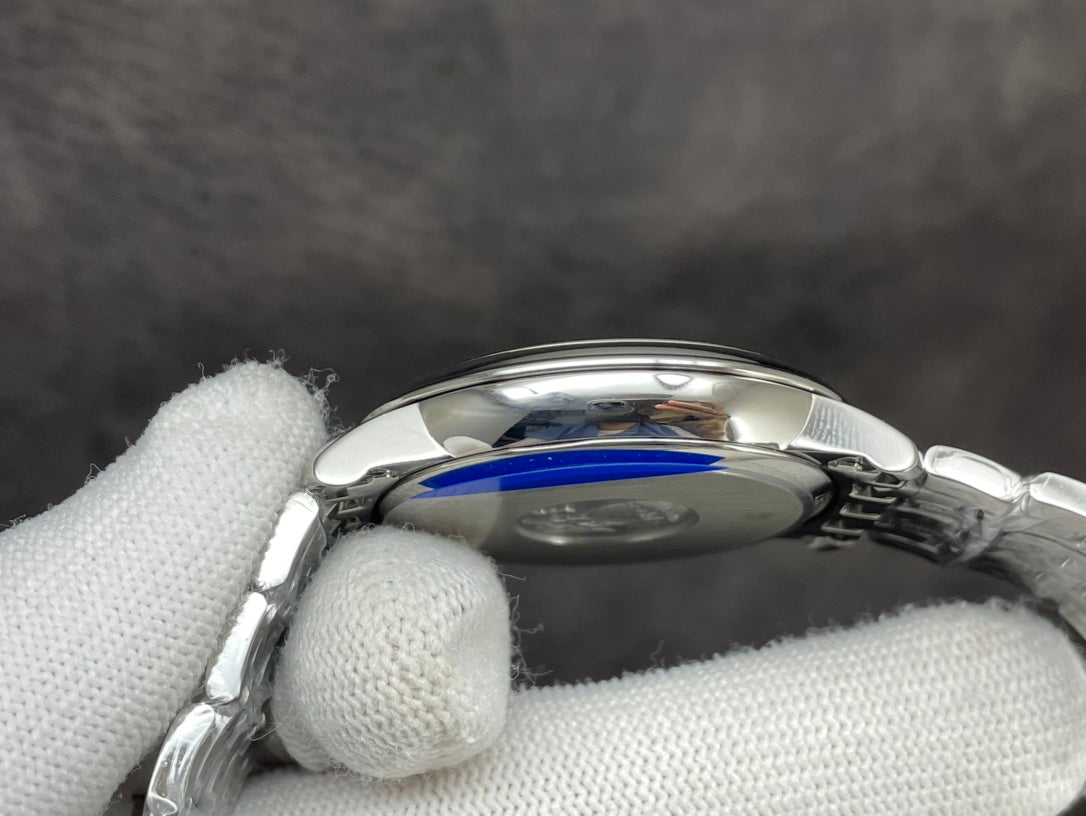 DEVILLE PRESTIGE 39.5MM STEEL BLUE DIAL