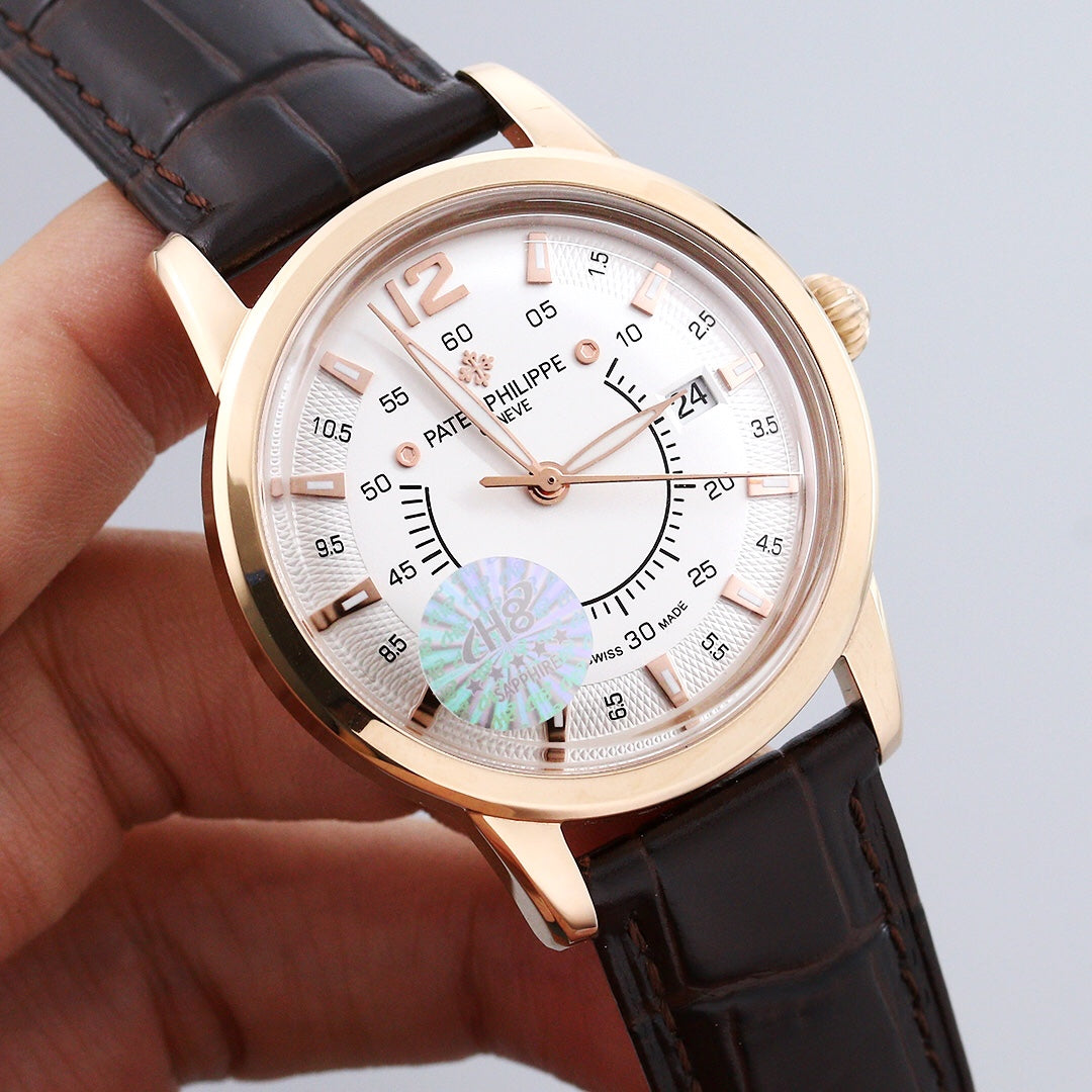 PATEK CALATRAVA 40MM DATE WHITE DIAL