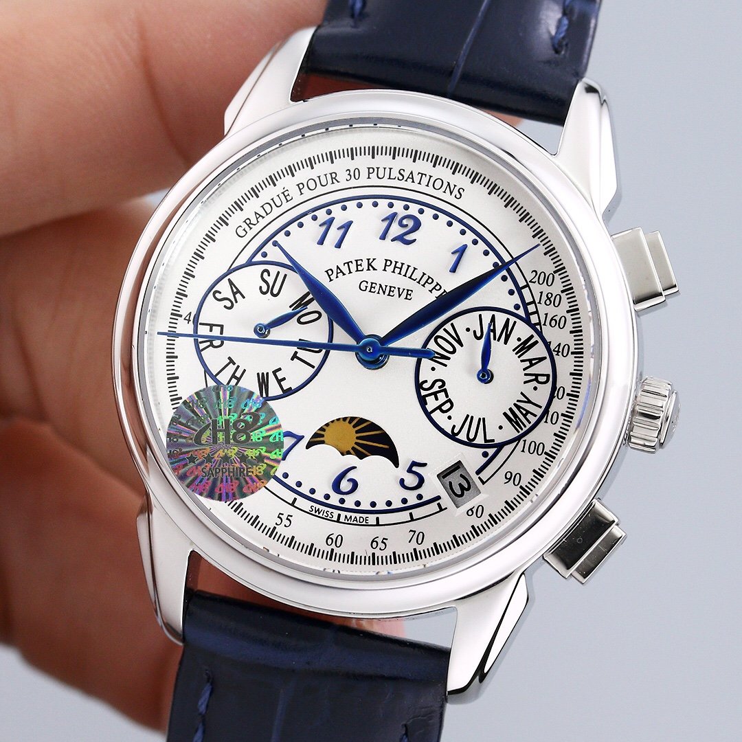 PATEK COMPLICATIONS 7150 ANNUAL CALENDAR MOONPHASE STEEL