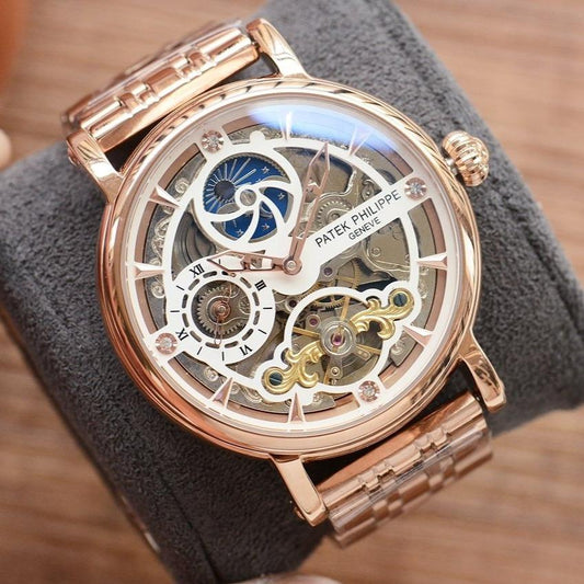 PATEK COMPLICATION 40 MOONPHASE SKELETON DIAL