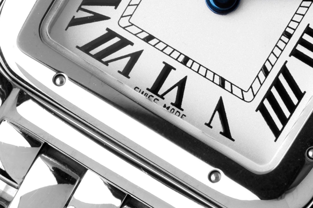 PANTHERE DE CARTIE 22MM QUARTZ STEEL WHITE DIAL