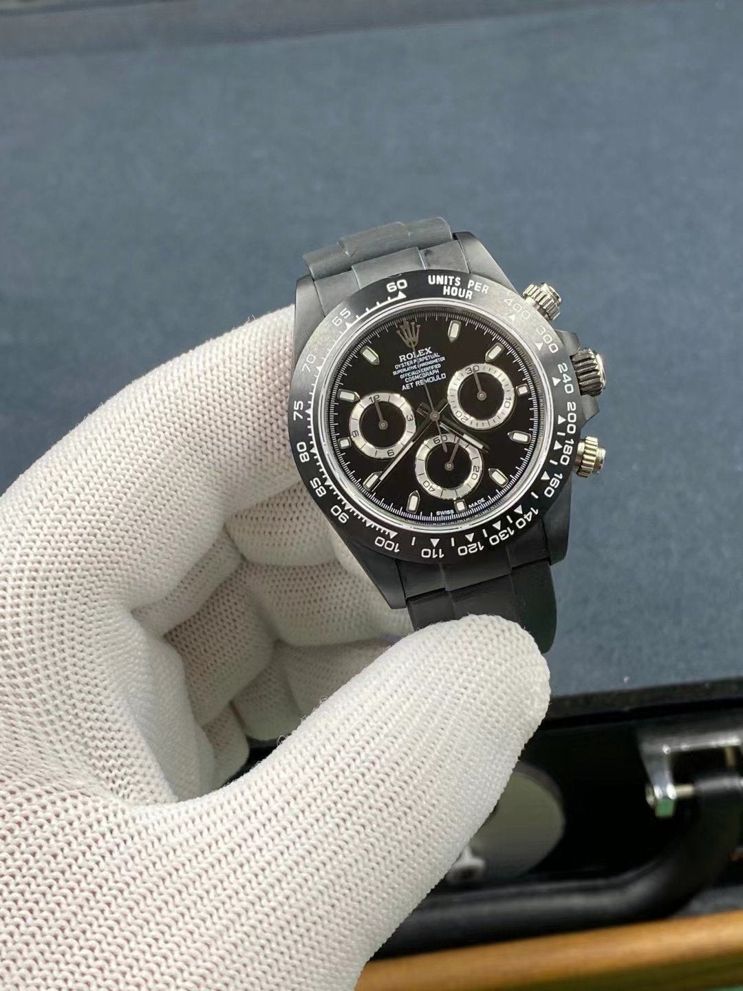 DAYTONA CUSTOM AET 40MM ALL BLACK RUBBER