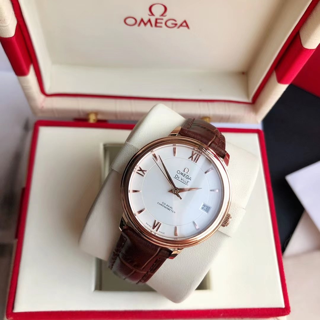 DE VILLE PRESTIGE 39.5 ROSE GOLD CASE MOP DIAL