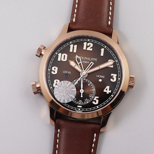 PATEK CALATRAVA PILOT TRAVEL TIME ROSE GOLD