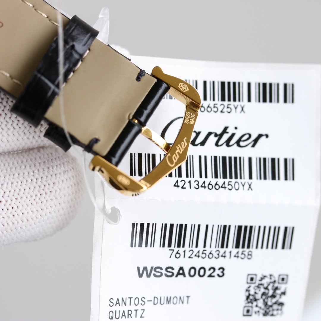 SANTOS DUMONT XL GOLD CASE LEATHER